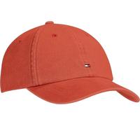 Tommy Hilfiger Men's Cotton 85 Logo Adjustable Baseball Cap, Terra Red, One Size