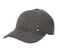 Tommy Hilfiger Men's Dad Hat Billy Corner Flag Cap Baseball, Charcoal Grey Heather, One Size