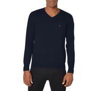 Tommy Hilfiger Men's Cotton V Neck Sweater Masters Navy Small