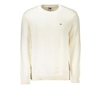Tommy Hilfiger Mens Crew Neck Sweater Classic Fit - Ivory Cotton - Size 2XL