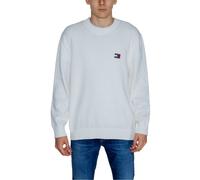 Tommy Hilfiger Mens Crew Neck Sweater Classic Fit Mw0mw22201 - White Cotton - Size EU 52 (Mens)