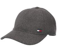 Tommy Hilfiger Men's Dad Hat Billy Corner Flag Cap Baseball, Charcoal Grey Heather, One Size