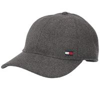 Tommy Hilfiger Men's Dad Hat Billy Corner Flag Cap Baseball, Charcoal Grey Heather, One Size