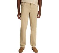 Tommy Hilfiger Men's Denton Cotton Satin Straight Leg Trousers, Beige (Batique Khaki), 34W/38L