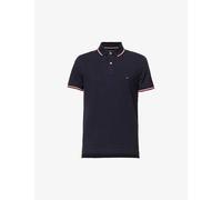 Tommy Hilfiger Mens Desert Sky Core Logo-embroidered Cotton Polo Shirt S