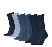 Tommy Hilfiger Mens Dot Classic Sock, Navy/Blue, 9-11 UK