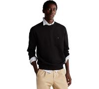 Tommy Hilfiger Men's Essential Fleece Crewneck Mw0mw37232 Pullover Sweatshirt, Black (Black), XS