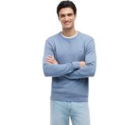 Tommy Hilfiger Men's Essential Ssnl Cotton Crew Neck Mw0Mw39999 Pullover Sweater, Blue (Brisk Blue Heather), L