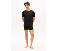 Tommy Hilfiger Men's Everyday Luxe Tee & Boxer Brief Black/Black in Black | Size: Large Tommy Hilfiger Black L