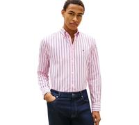 Tommy Hilfiger Men's Flex Poplin Bold Stripe Rf Shirt Mw0mw39159 L/S Shirt (Pack of 1)