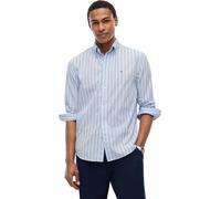 Tommy Hilfiger Men's Flex Poplin Bold Stripe Rf Shirt Mw0mw39159 L/S Shirt (Pack of 1)