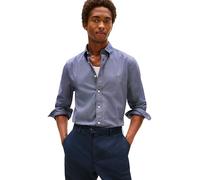 Tommy Hilfiger Men's Flex Poplin Micro Rf Print Shirt Mw0mw40455 L/S Shirt (Pack of 1)