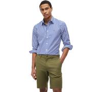 Tommy Hilfiger Men's Flex Poplin Seasonal Stripe Sht MW0MW43315 L/S Shirt, Blue (Wedge Blue/Stripe), M