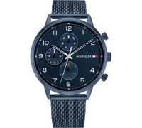 Tommy Hilfiger 1791990 Blue Stainless Steel Watches For Men Blue Dial One Size