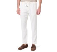 Tommy Hilfiger Men's Harlem Sorona Linen MW0MW38801 Chino, White, 30W / 32L