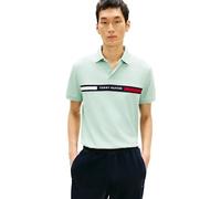 Tommy Hilfiger Men's Hilfiger Chest Insert Reg Polo MW0MW38130 S/S Polo, Green, M