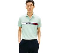 Tommy Hilfiger Men's Hilfiger Chest Insert Reg Polo MW0MW38130 S/S Polo, Green, XL