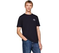 Tommy Hilfiger Men's Hilfiger Stack Tee Mw0mw36500 S/S T-Shirt, Blue (Desert Sky), 3XL Plus
