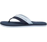 Tommy Hilfiger Men's Hilfiger Webbing Beach Sandal FM0FM05807 Flip Flops, BLUE (Desert Sky), 11
