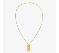 Tommy Hilfiger Mens Jameson Gold Dog Tag Necklace 2790628