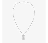 Tommy Hilfiger Mens Jameson Silver Dog Tag Necklace 2790627