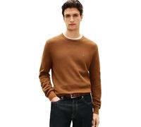 Tommy Hilfiger Men's Jumper Essential Structure Crew Neck Regular Fit, Black (Highland Khaki), XS