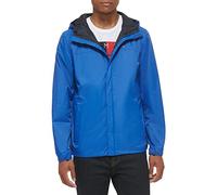 Tommy Hilfiger Men's Legacy Lightweight Breathable Waterproof Hooded Rain Jacket Raincoat, Olympian Blue, M