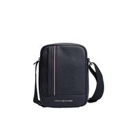 Tommy Hilfiger Men's Lightweight Central Sling Crossbody Bag with Zipper and Adjustable Strap, Space Blue, One Size