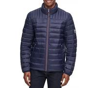 Tommy Hilfiger Men's Lightweight Down Alternative Packable Puffer Jacket Coat, Midnight, XL