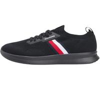 Tommy Hilfiger Men's Lightweight Knitted Runner FM0FM05756 Low Top, Black (Black), 10