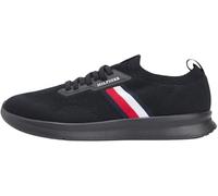 Tommy Hilfiger Men's Lightweight Knitted Runner FM0FM05756 Low Top, Black (Black), 9