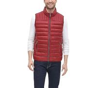 Tommy Hilfiger Men's Lightweight Packable Puffer Vest, Red, S