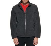 Tommy Hilfiger Men's Lightweight Polar Fleece Jacket, Charcoal, XS
