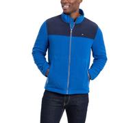 Tommy Hilfiger Men's Lightweight Polar Fleece Jacket, Navy/Royal Blue, S