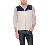 Tommy Hilfiger Men's Lightweight Polar Fleece Vest, Navy/Ice, XL