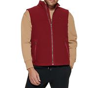 Tommy Hilfiger Men's Lightweight Polar Fleece Vest, Red, S