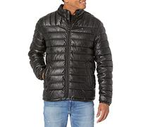 Tommy Hilfiger Men's Lightweight Quilted Faux Leather Puffer Jacket
