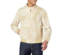Tommy Hilfiger Men's Lightweight Varsity Rib Knit Bomber Jacket, Floral Print, XXL