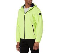 Tommy Hilfiger Men's Lightweight Water Resistant Breathable Hooded Performance Softshell Jacket Windbreaker Jacket