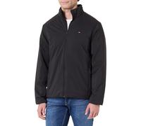 Tommy Hilfiger Men's Lightweight Windbreaker with Stand Collar, Black (Black), XL