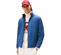 Tommy Hilfiger Men's Lightweight Windbreaker with Stand Collar, Blue (Aegean Sea), XXL