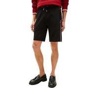 Tommy Hilfiger Men's Lounge Shorts Global Stripe Sweat Shorts, Black (Black), XL