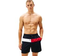 Tommy Hilfiger Men's Medium Drawstring UM0UM03474 Swim Trunk, Blue (Desert Sky), XL