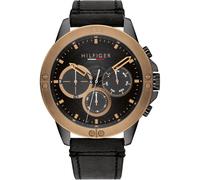 Tommy Hilfiger Mens Men Watch 1791893 - Black Leather - One Size
