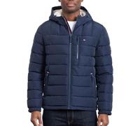 Tommy Hilfiger Men's Midweight Sherpa Lined Hooded Water Resistant Puffer Jacket Coat