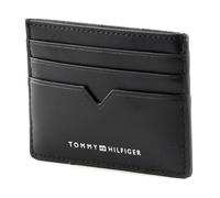 Tommy Hilfiger Mens Modern Leather Card Holder (Black) (Black)