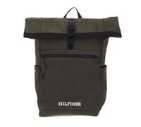 Tommy Hilfiger Men's Monotype Roll-Top Backpack, Green, One Size