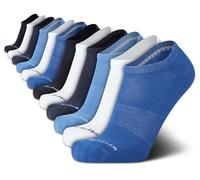 Tommy Hilfiger Mens No Show Socks - 10 Pack Cotton Blend Ankle Socks for Men - Ultra Low Cut Liners for Loafers and Sneakers
