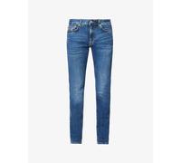 Tommy Hilfiger Mens Oregon Indigo Bleeker Faded-wash Slim-fit Stretch-denim Jeans 30