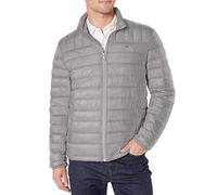Tommy Hilfiger Men's Packable Down Jacket (Regular and Big & Tall Sizes) Down Outerwear Coat, Cement, S